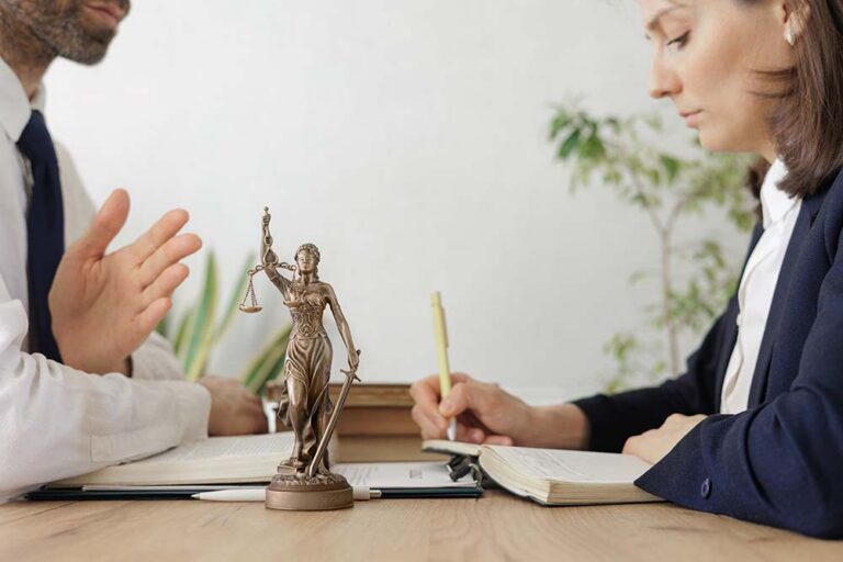 Meeting between a client and solicitor at the office of the solicitor